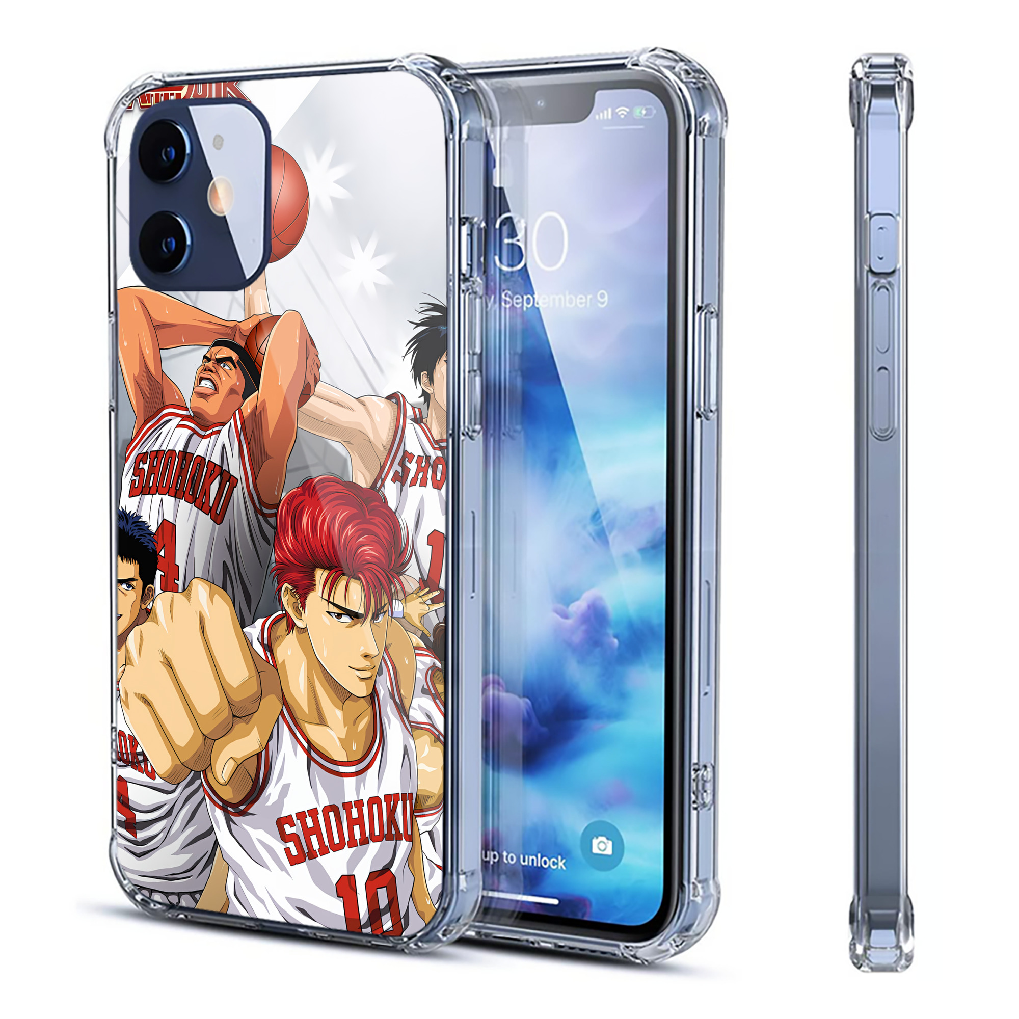 （画像用） SLAM DUNK／スラムダンク 【iPhone 12シリーズ対応】透明スマホケース（クリアソフトケース）